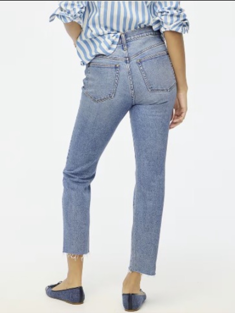 J.Crew Factory Essential straight jean in all day stretch in Marin Wash, Size 28 - Picture 9 of 11